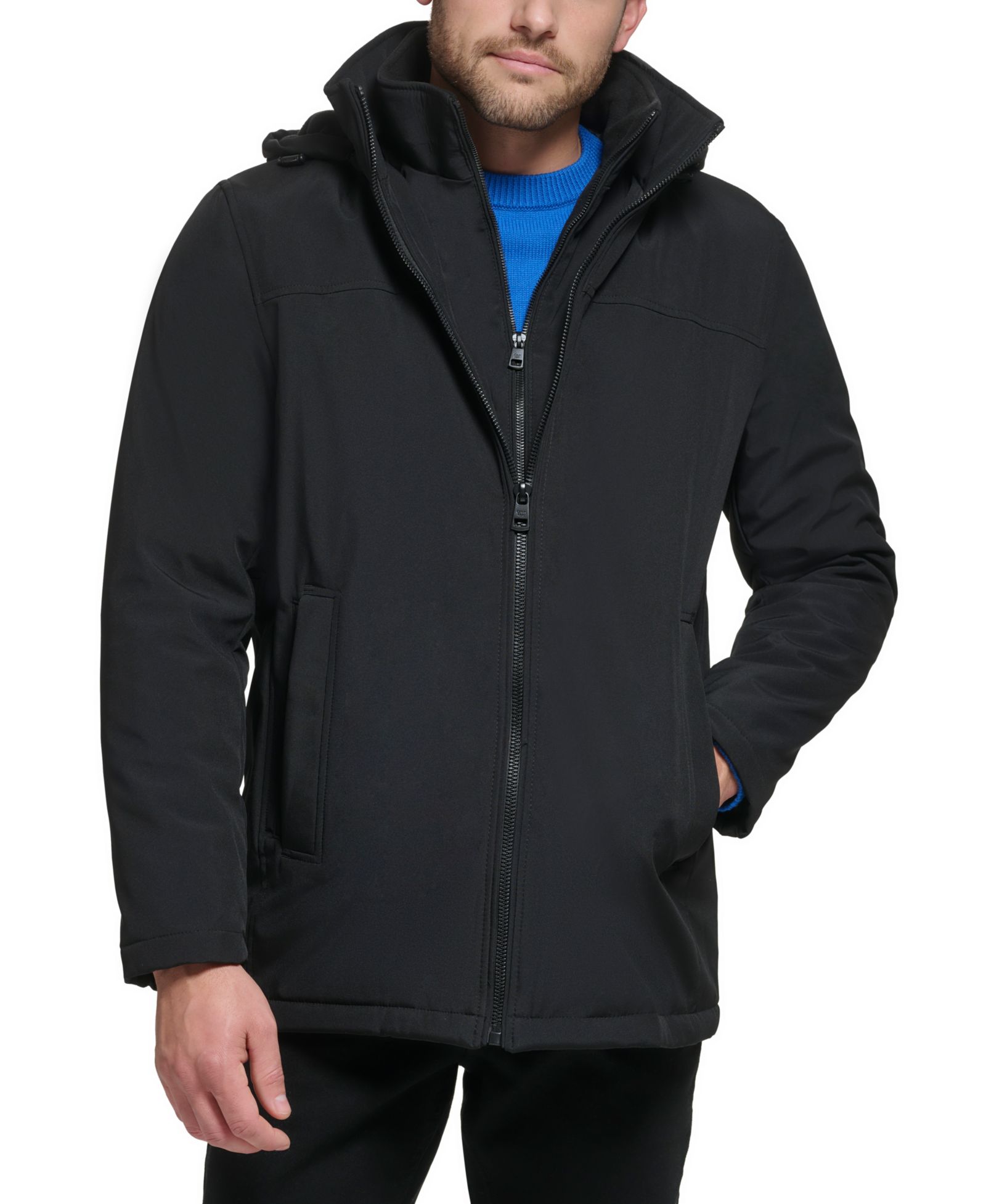 Calvin Klein Men’s Infinite Stretch Jacket With Polar Fleece Lined Bib