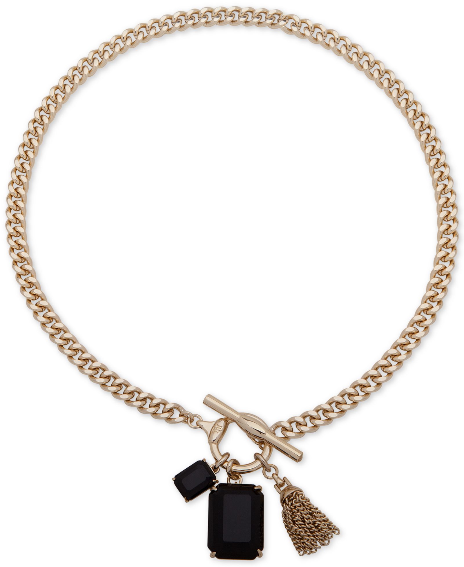 Подвеска Lauren Ralph Lauren Stone & Chain Tassel Charm 16" Pendant Necklace