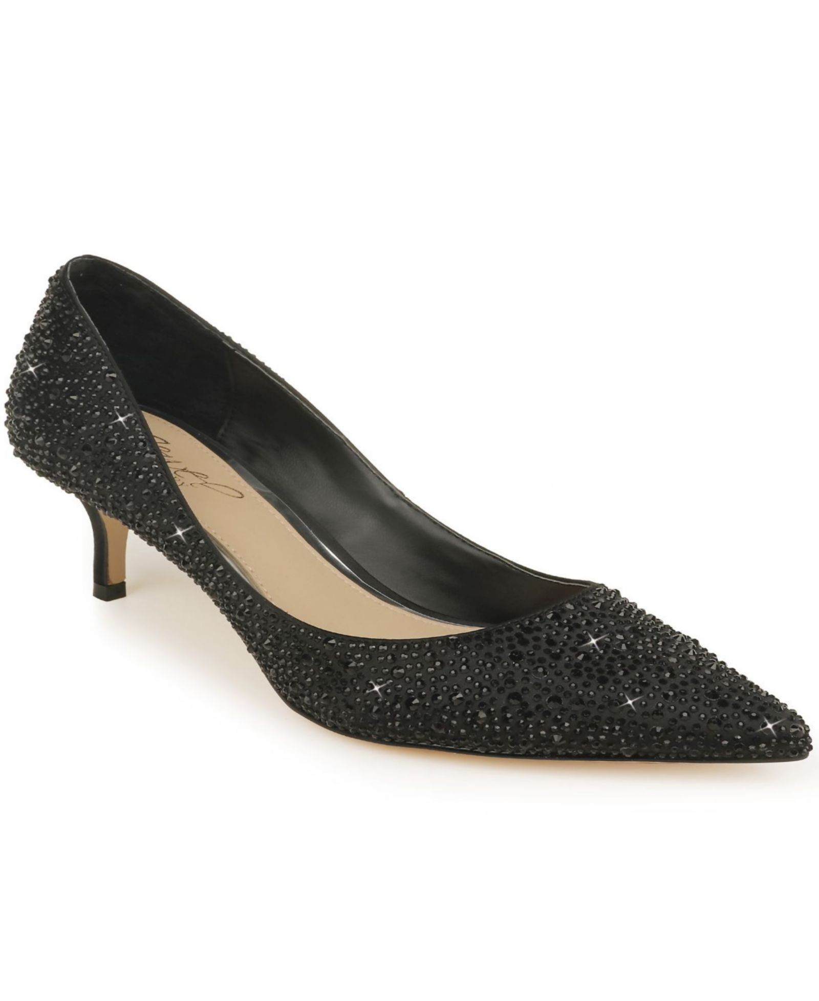 Jewel Badgley Mischka Women's Frenchie Kitten Heel Evening Pumps