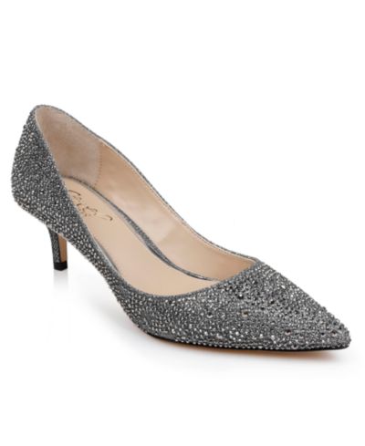Jewel Badgley Mischka Женские вечерние туфли Frenchie Kitten Heel