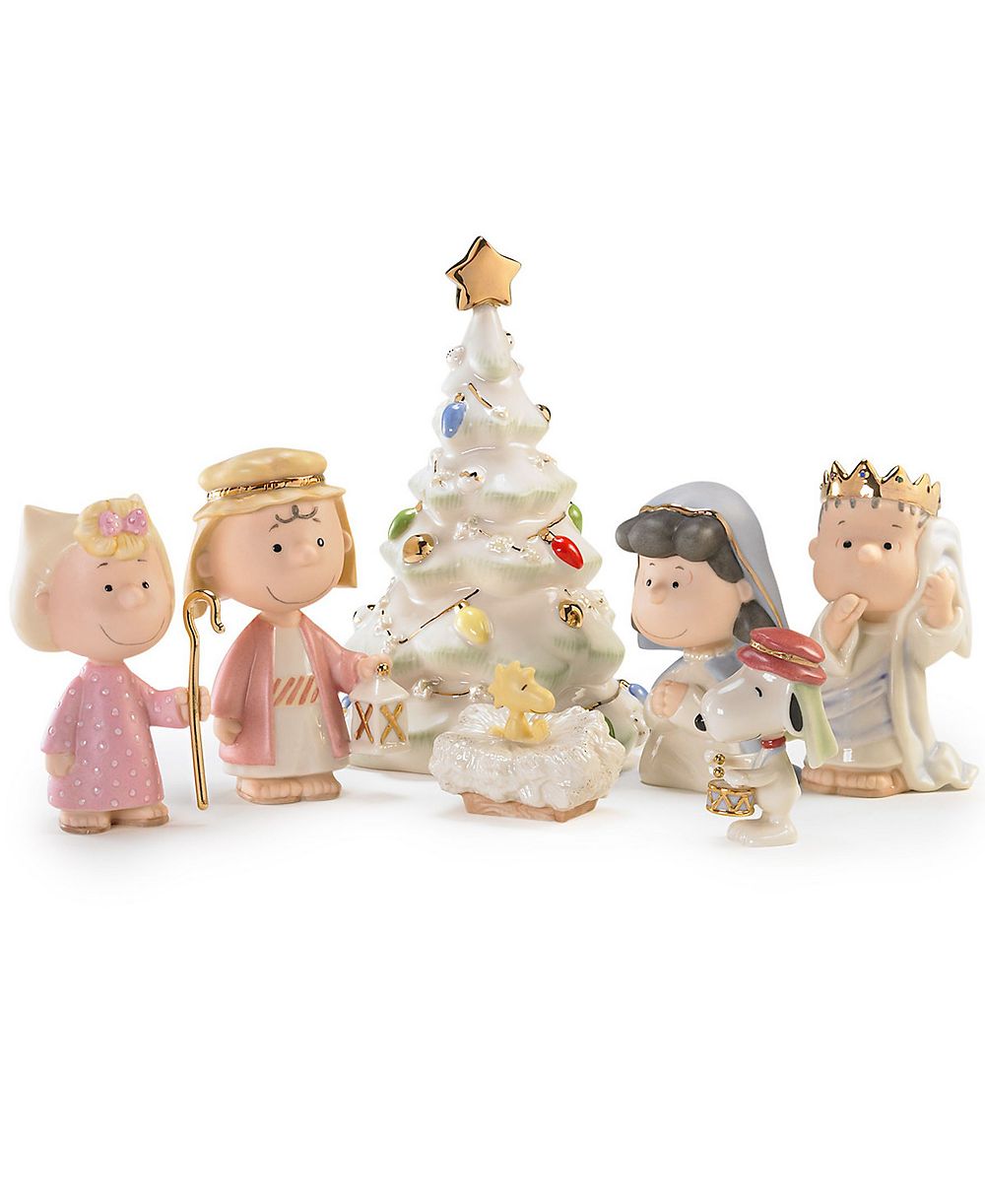 Lenox Peanuts рождественские фигурки, 7 предметов