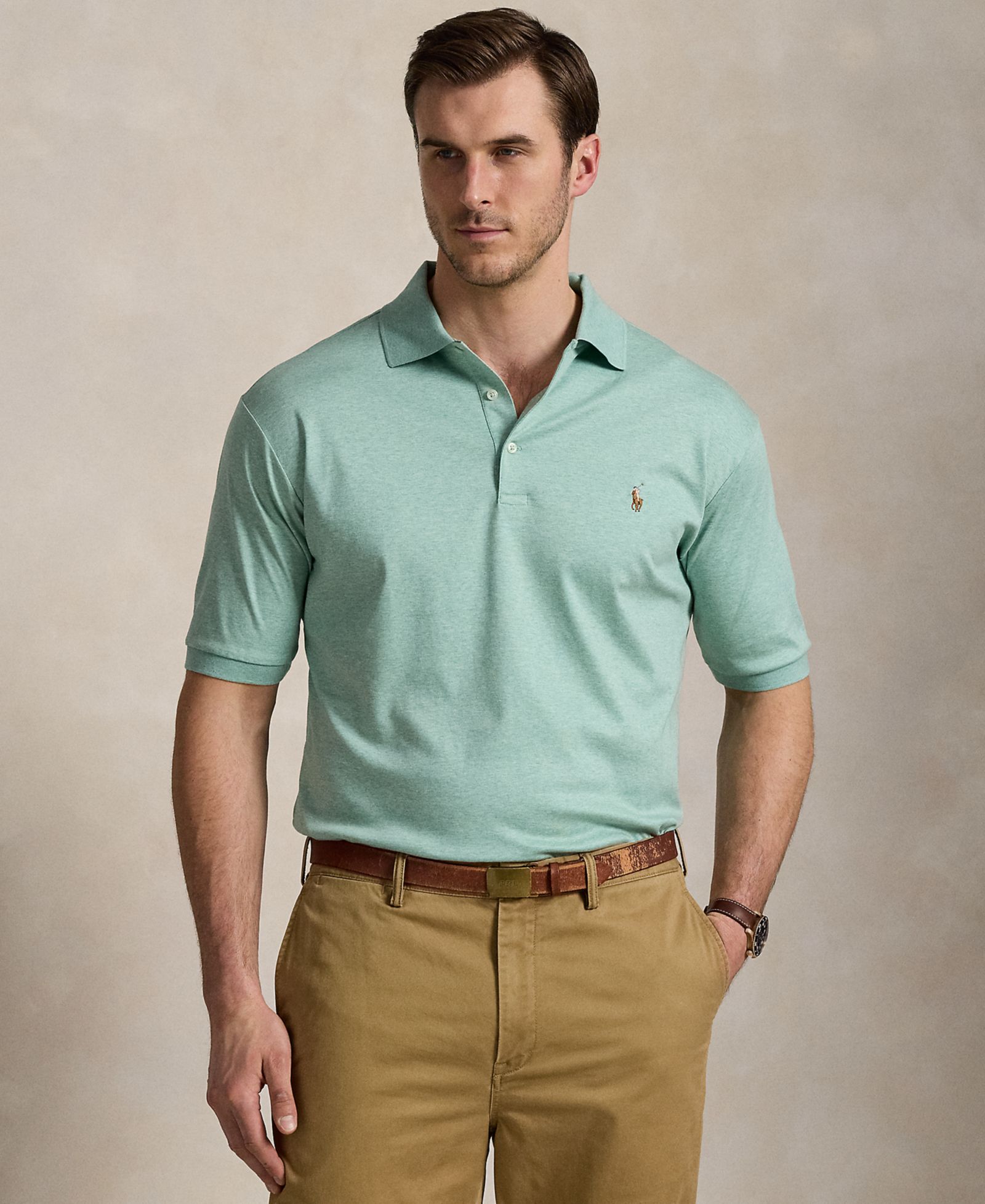 Polo Ralph Lauren Мужской Big & Tall Classic-Fit Soft Cotton Polo Shirt