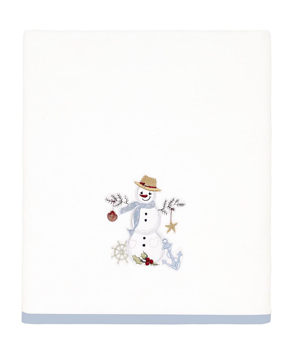 Хлопковое банное полотенце Avanti Coastal Snowman, 27" x 50"