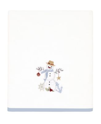 Хлопковое банное полотенце Avanti Coastal Snowman, 27" x 50"