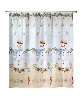 Занавеска для душа Avanti Coastal Snowman, 72" x 72"