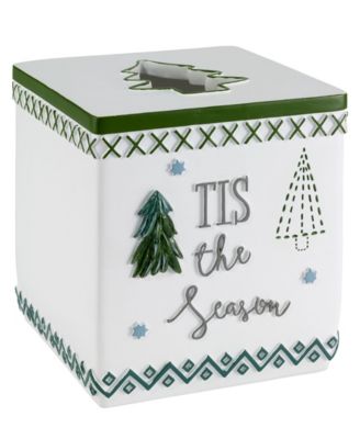 Коробка для салфеток Avanti Christmas Trees Holiday Resin Tissue Box Cover