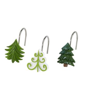 Крючки для штор Avanti Christmas Trees Holiday Resin, 12 шт.