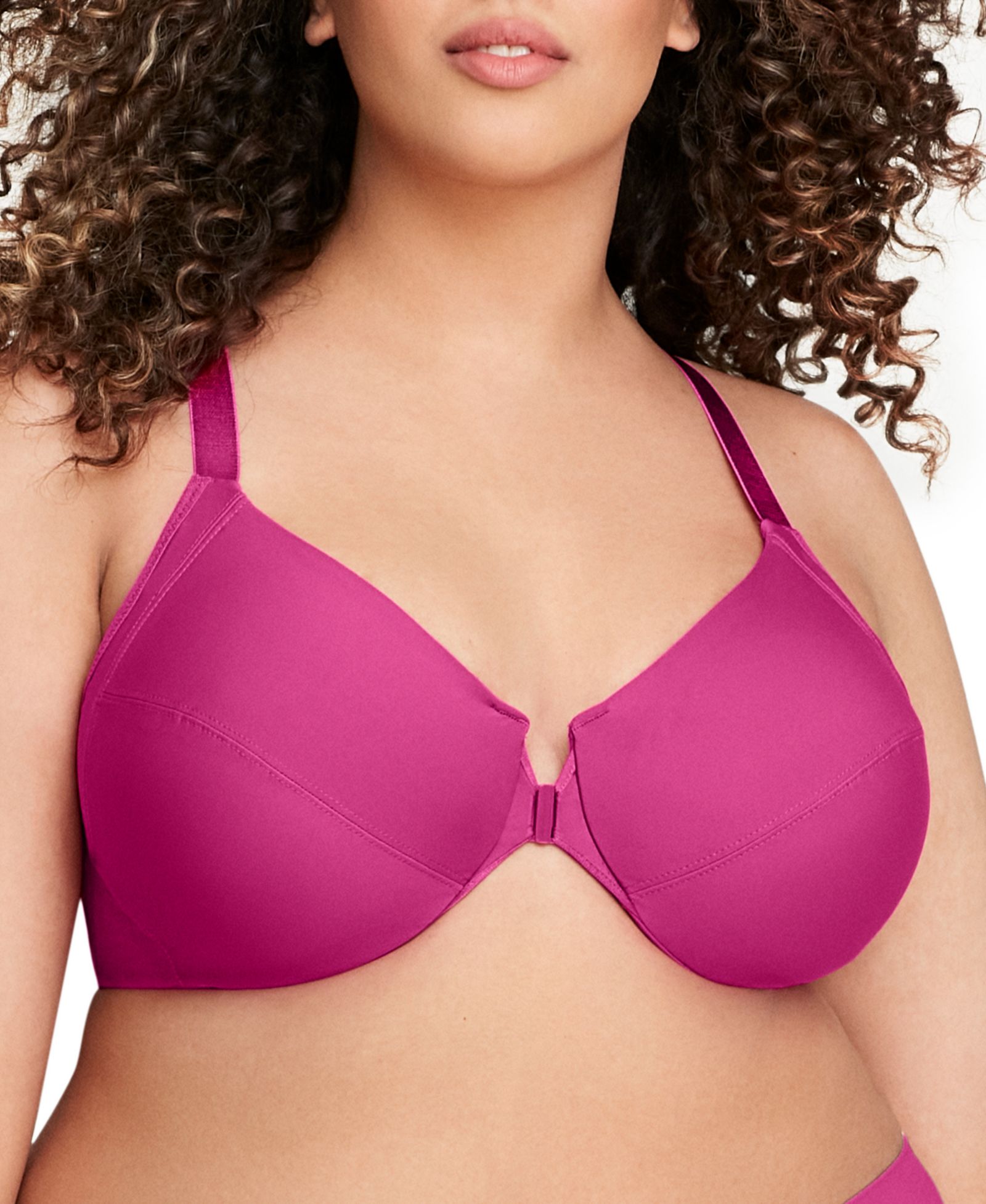 Glamorise Женский Plus Size Front Close Wonder Wire Bra с разглаживающим эффектом 1247