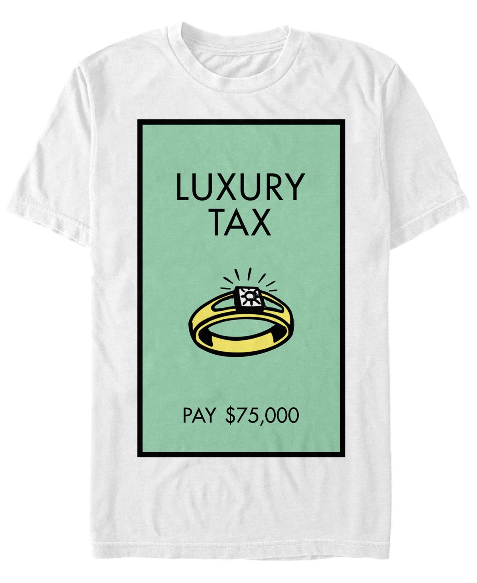Monopoly Мужской Luxury Tax Pay Short Sleeve T-Shirt