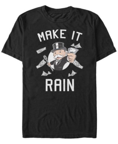 Мужская футболка Monopoly Make It Rain, с коротким рукавом