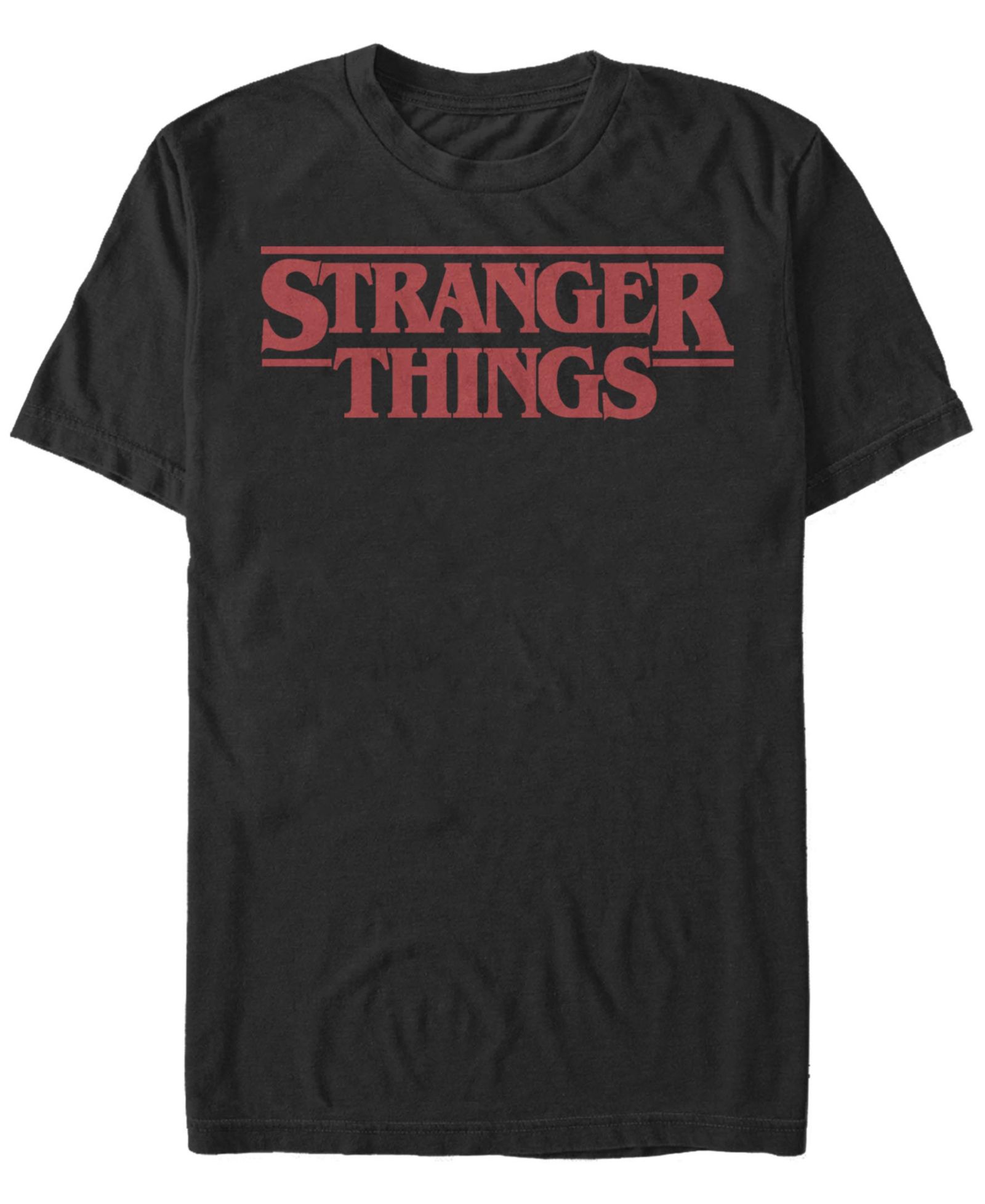 Stranger Things Мужская футболка с логотипом Solid Logo, короткий рукав
