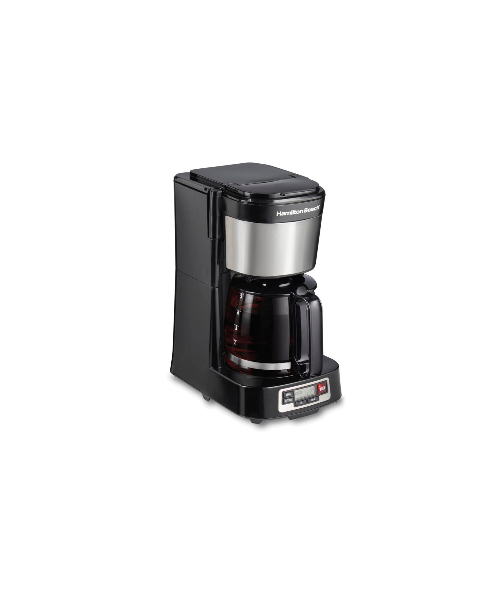 Hamilton Beach® 5 Cup Compact Coffee Maker with Programmable Clock