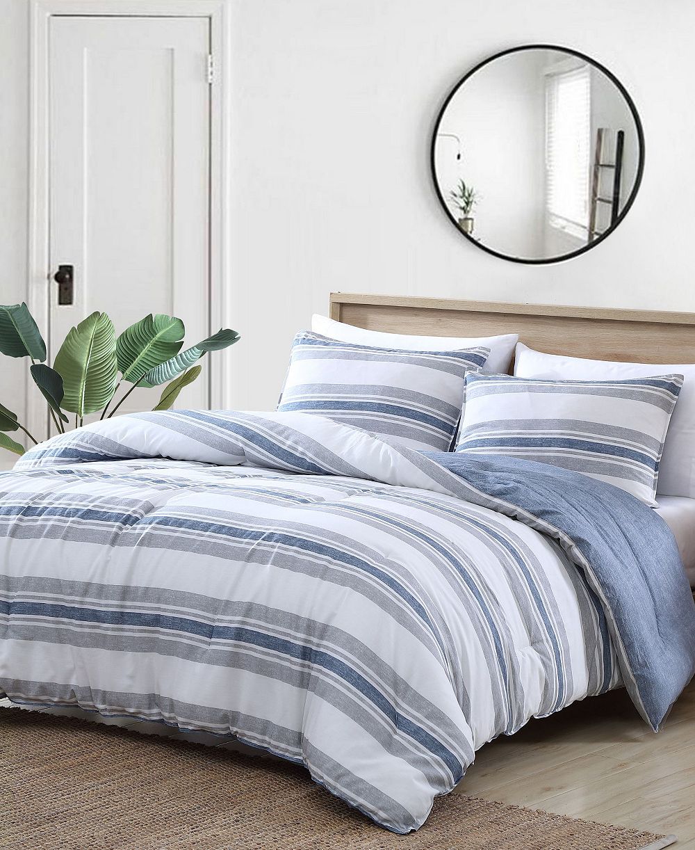 Nautica Bay Shore Reversible 3-Pc. Comforter Set, Full/Queen