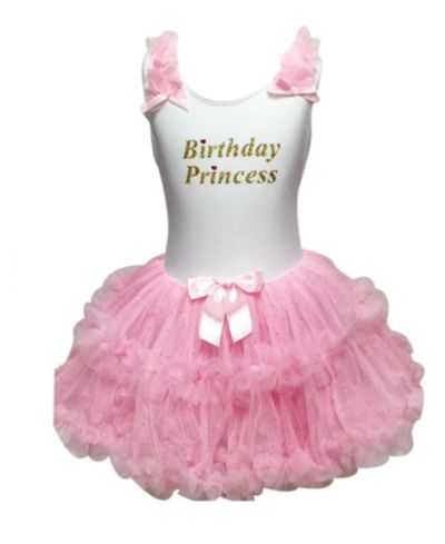 Popatu Платье с оборками для девочек Birthday Princess