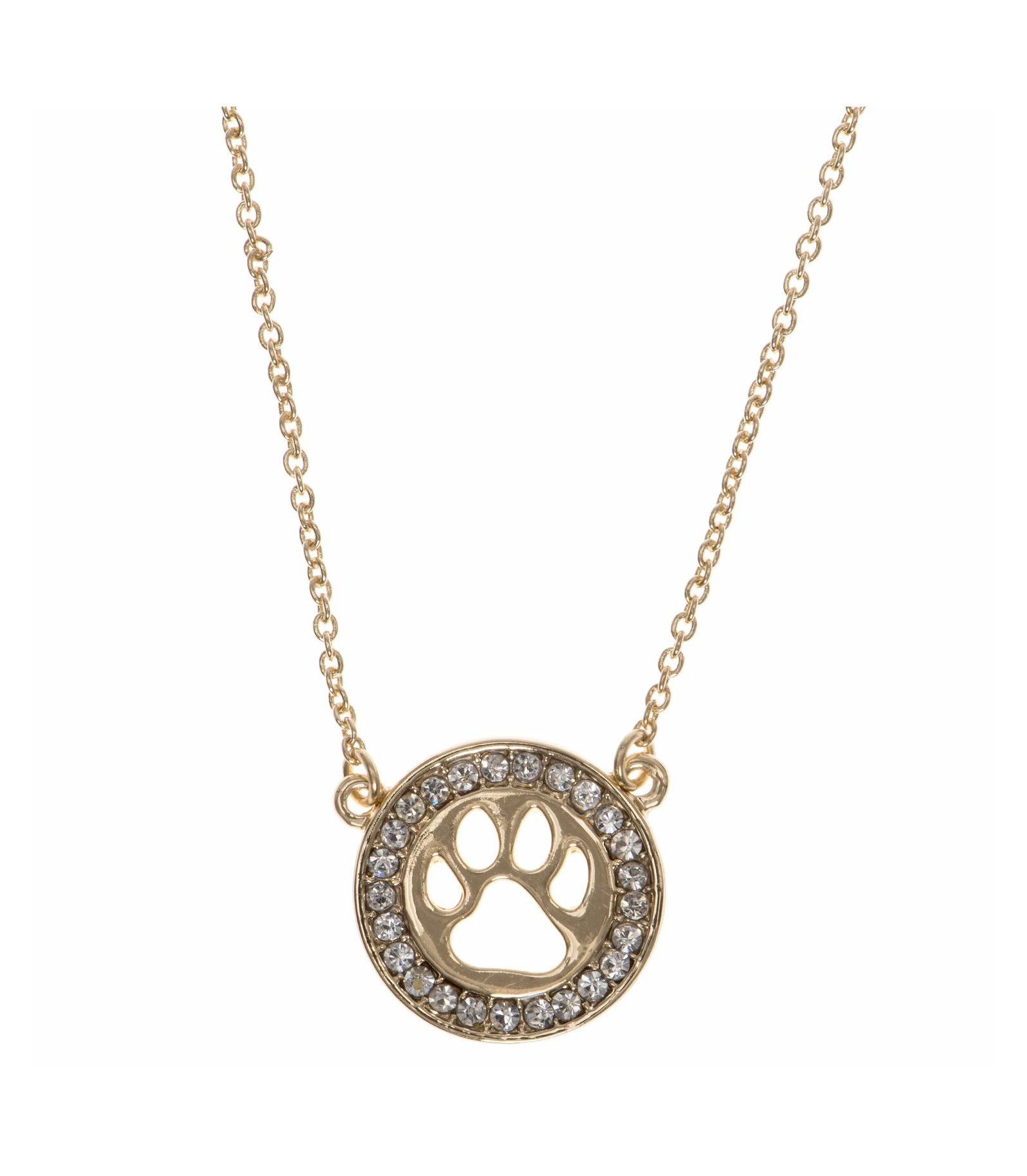 Pet Friends Jewelry Pave Paw Pendant