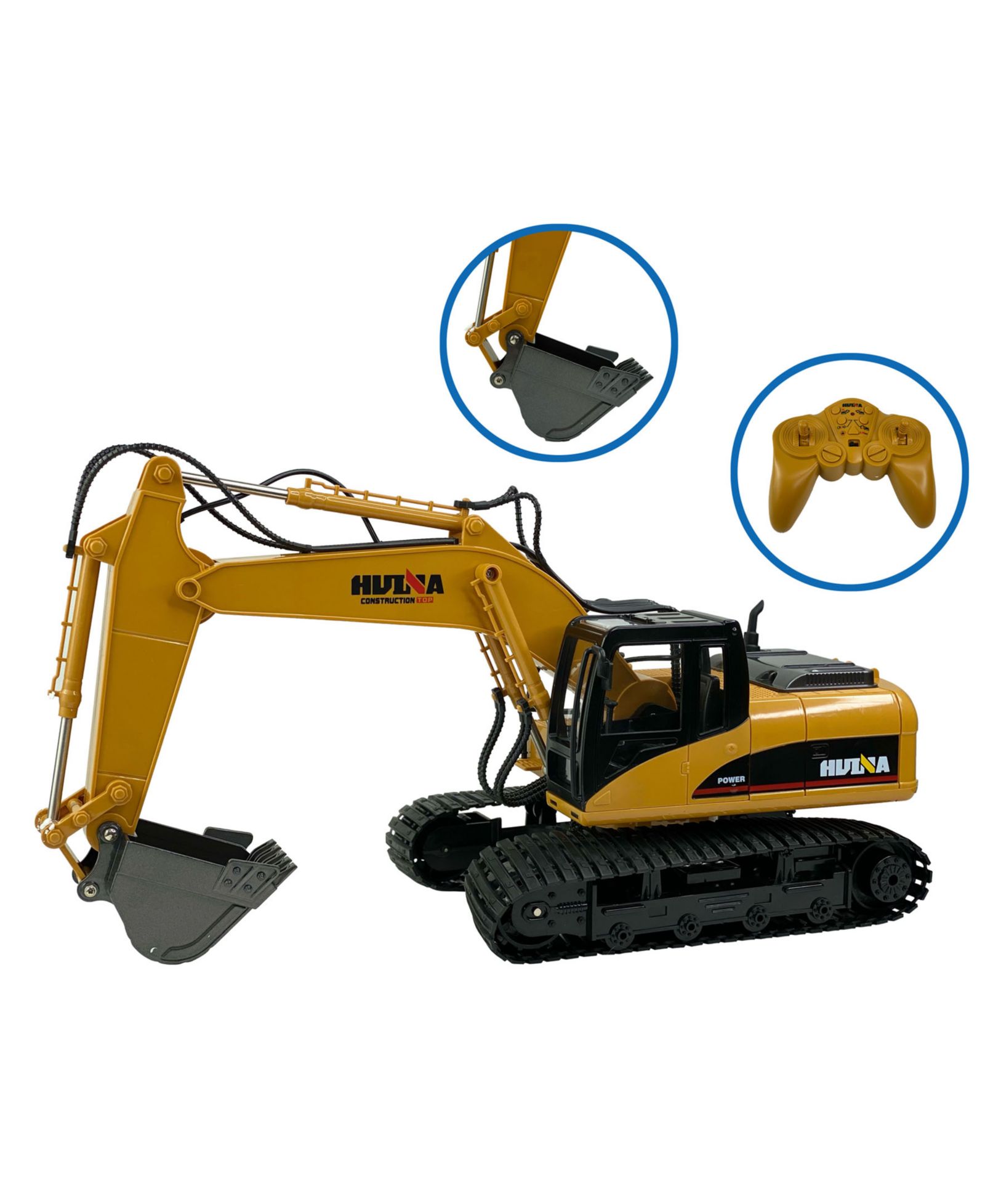 Big Daddy Mag-Genius 15-Channel Fully Functional Die-Cast Remote Control Excavator Toy