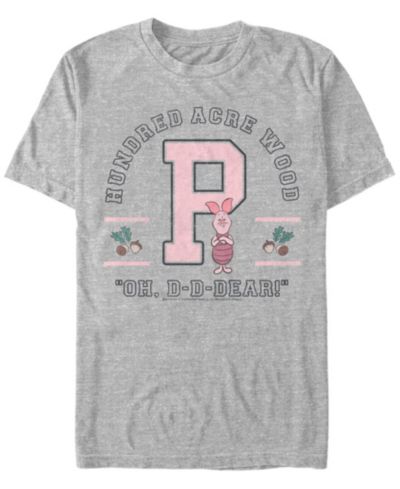 Fifth Sun Мужская футболка с принтом Piglet Collegiate Short Sleeve