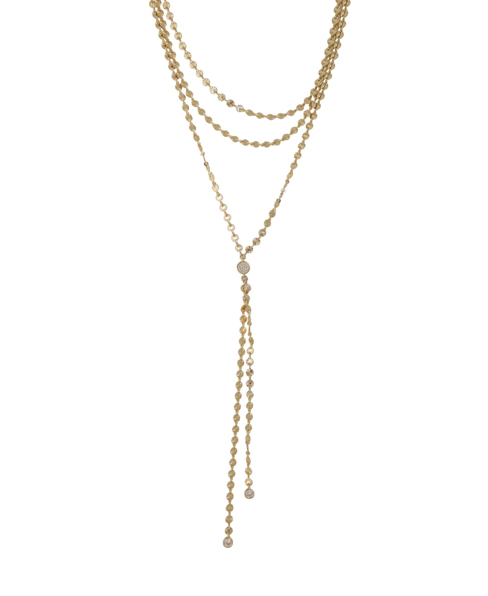ETTIKA Fancy Multi-Chain Lariat Necklace