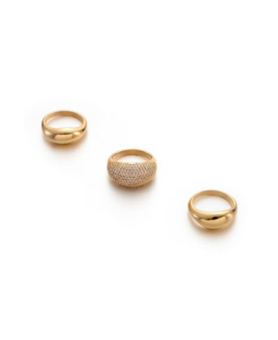 Кольца ETTIKA 18K Gold Timeless Glamour Set