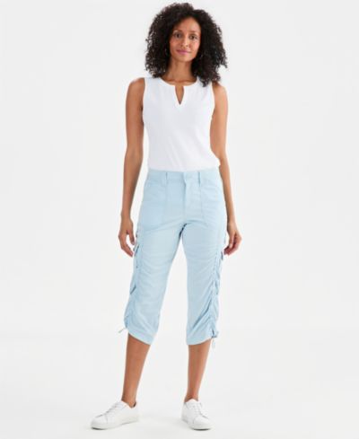 Женские брюки Style & Co Mid-Rise Cargo Capri