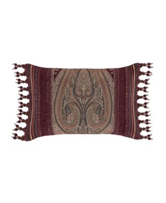 J Queen New York Garnet Boudoir Decorative Pillow, 15" x 23"