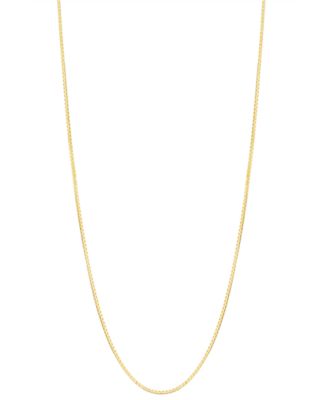 Ожерелье Box Chain 16" (3/4mm) из золота 14k