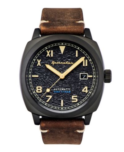 Spinnaker часы мужские Spinnaker Hull California, кожаный ремешок, 42mm
