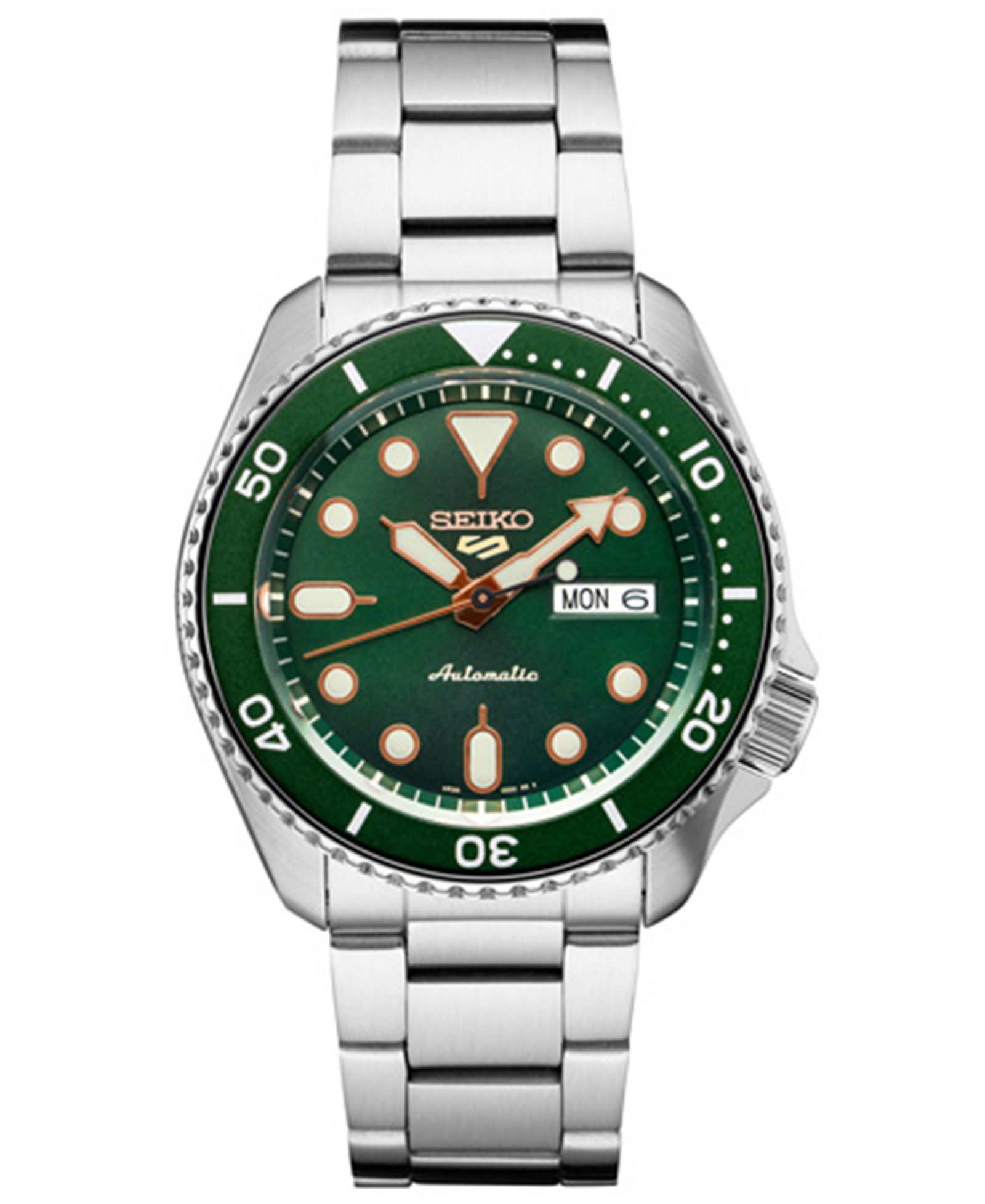 Seiko Men's Automatic 5 Sport Stainless Steel Bracelet Watch 42.5mm