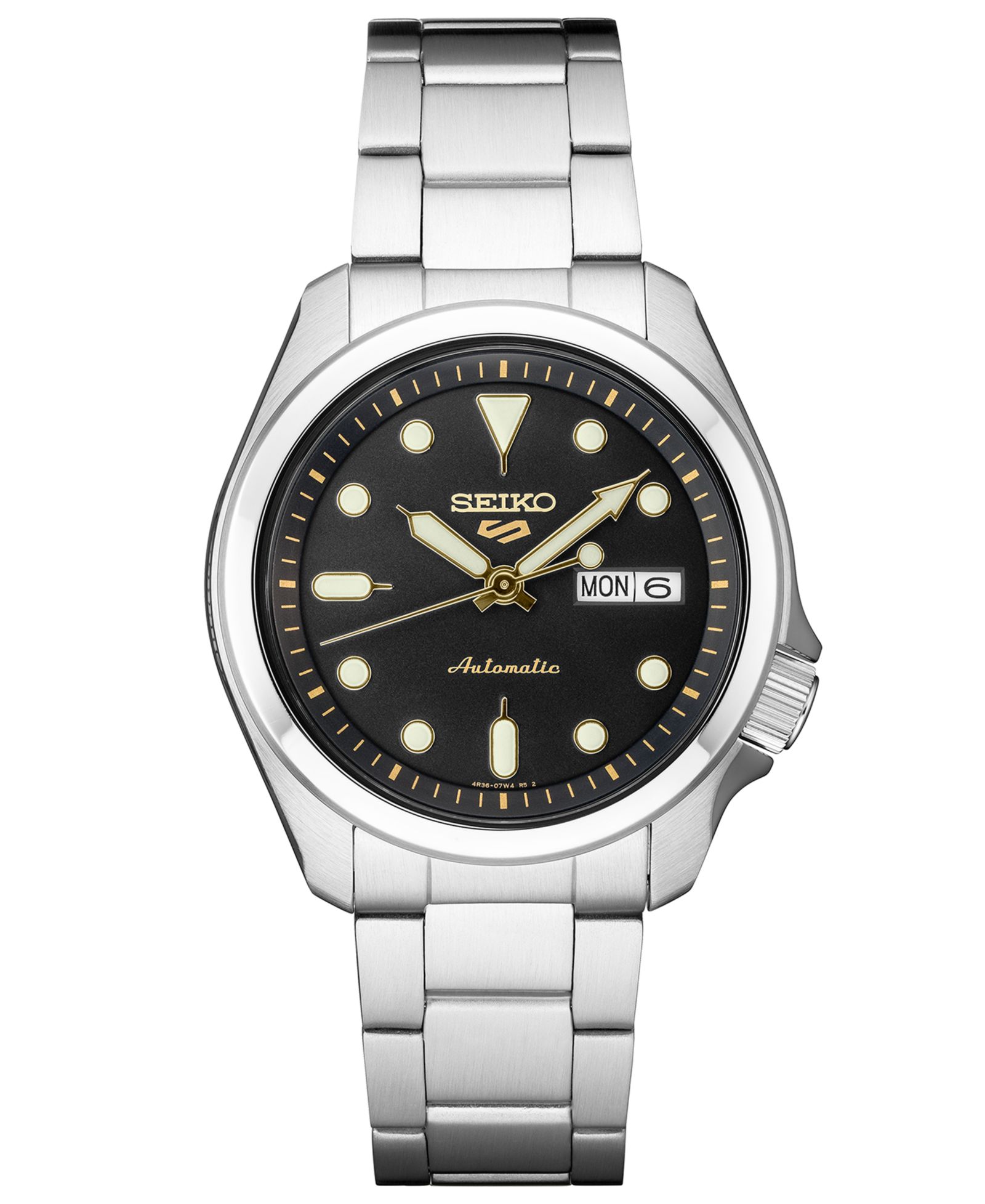 Seiko Men's Automatic 5 Sports Stainless Steel Bracelet Watch 40mm