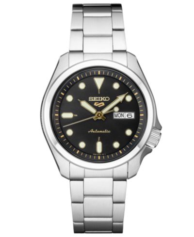 Seiko Мужские автоматические часы 5 Sports, стальной браслет, 40mm