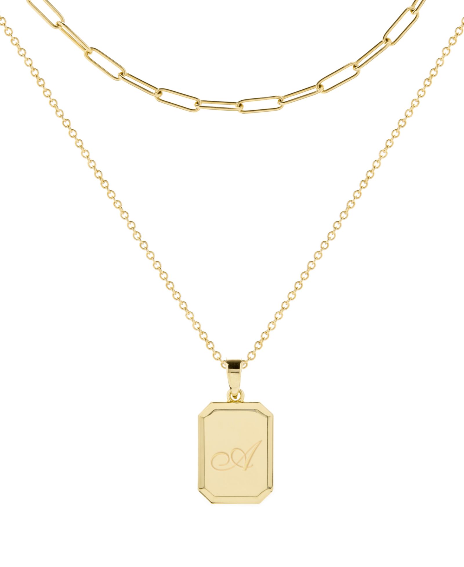 Набор колье brook & york 14K Gold Plated Willow Initial Layering