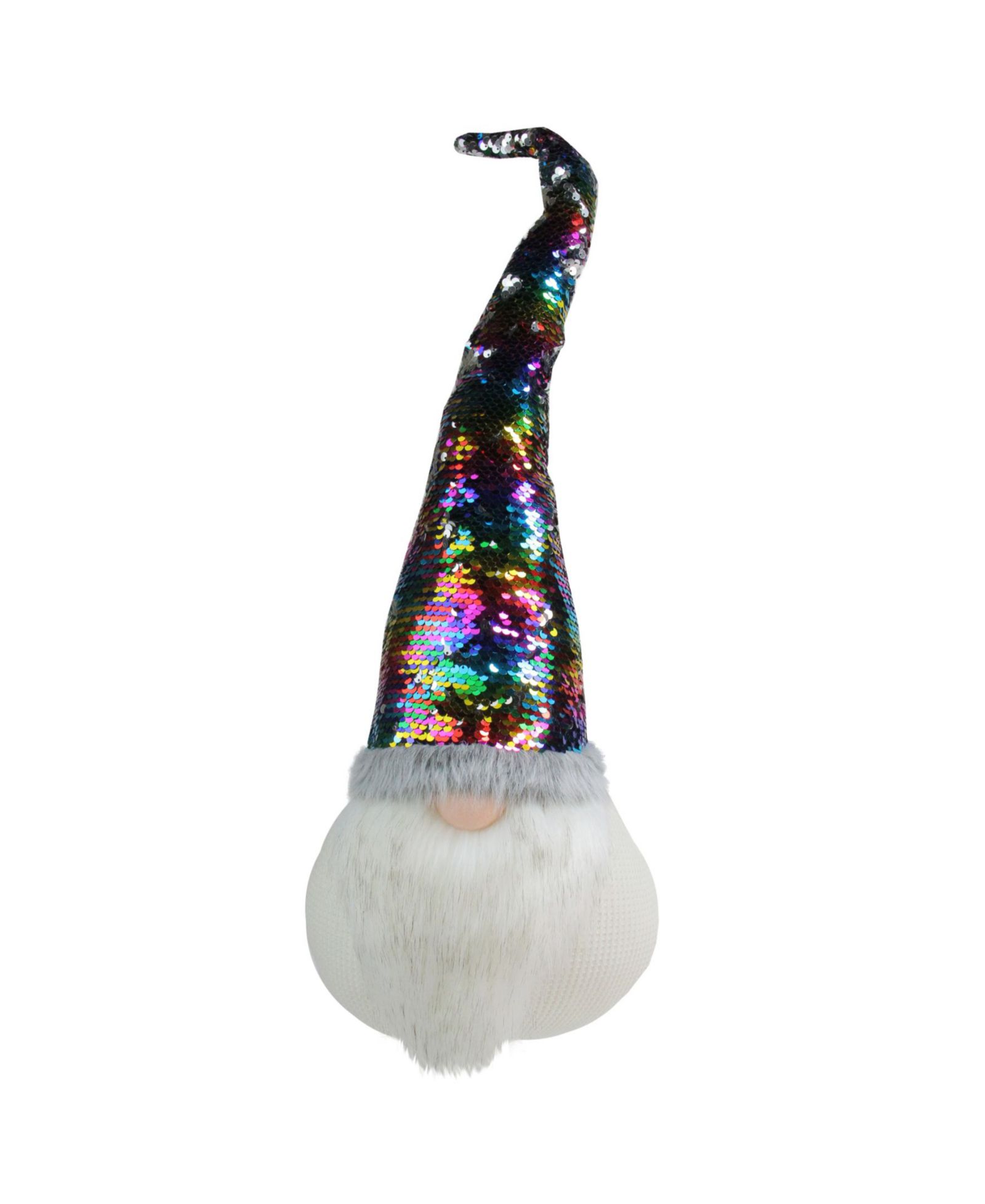 Рождественское украшение Northlight Gnome with Rainbow and Flip Sequin Hat