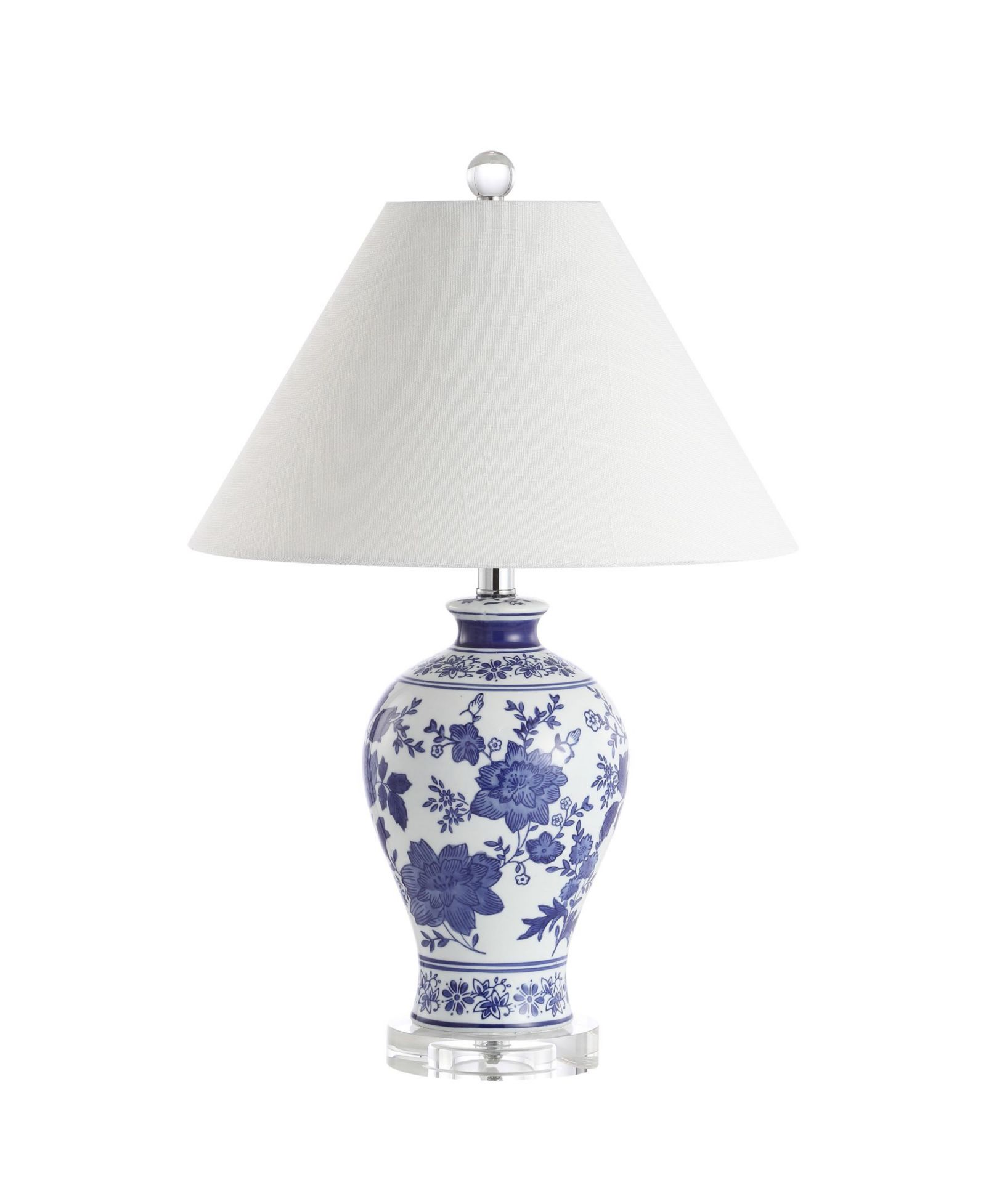JONATHAN Y Song Chinoiserie Floral LED Table Lamp