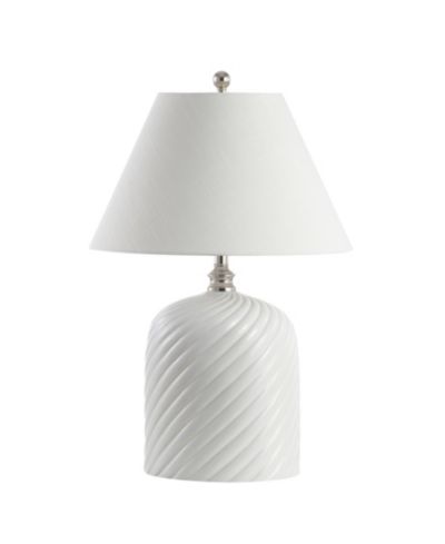 Serge Swirl Ceramic Bohemian Glam LED Table Lamp