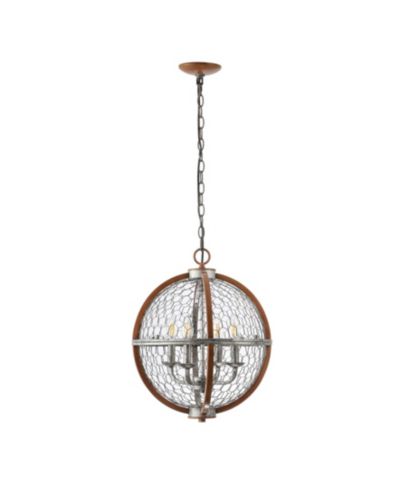 Подвесной светильник JONATHAN Y Gaines 4-Light Adjustable Rustic Industrial LED