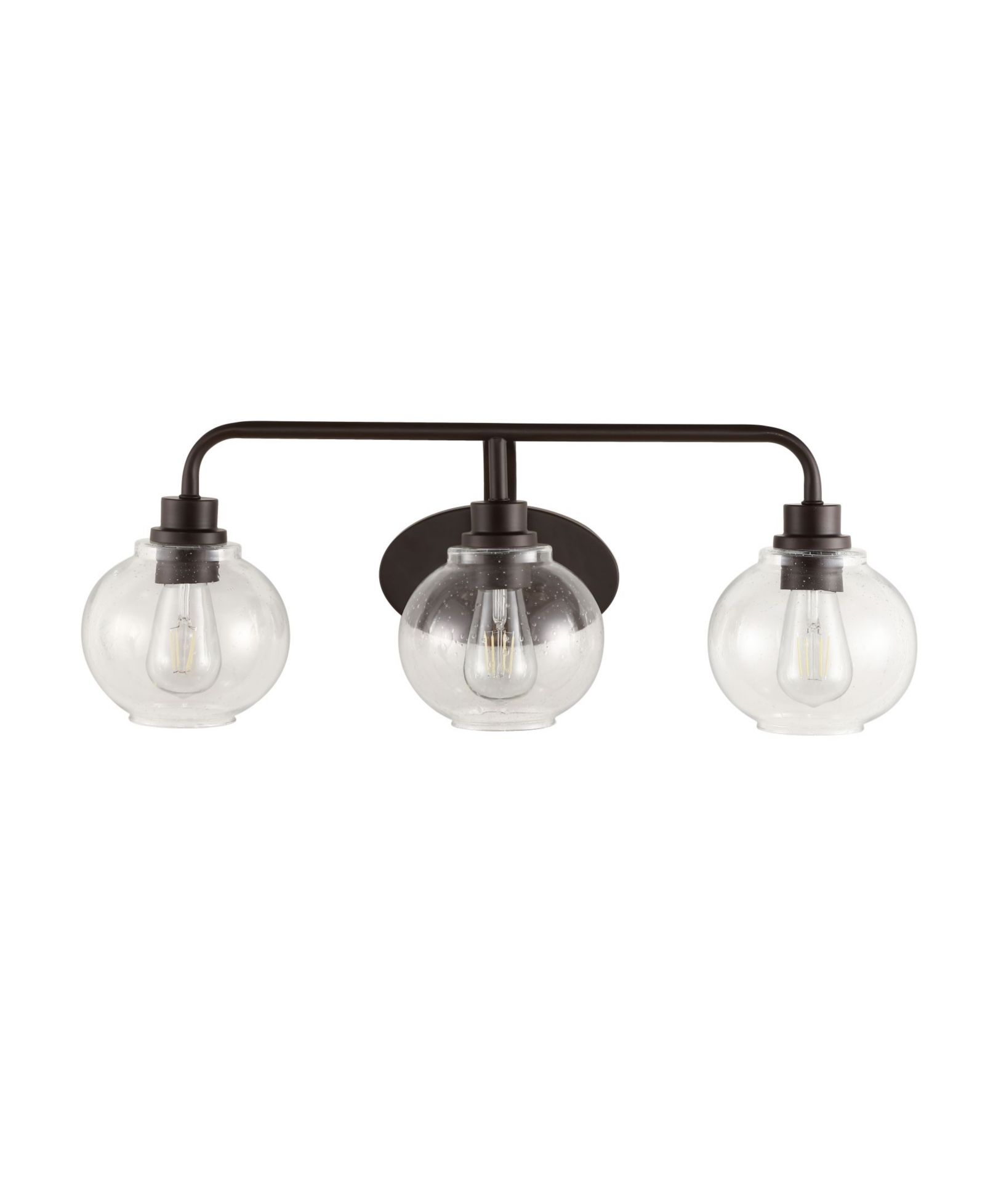 Настенный LED светильник Sandrine Iron/Seeded Glass Cottage Rustic
