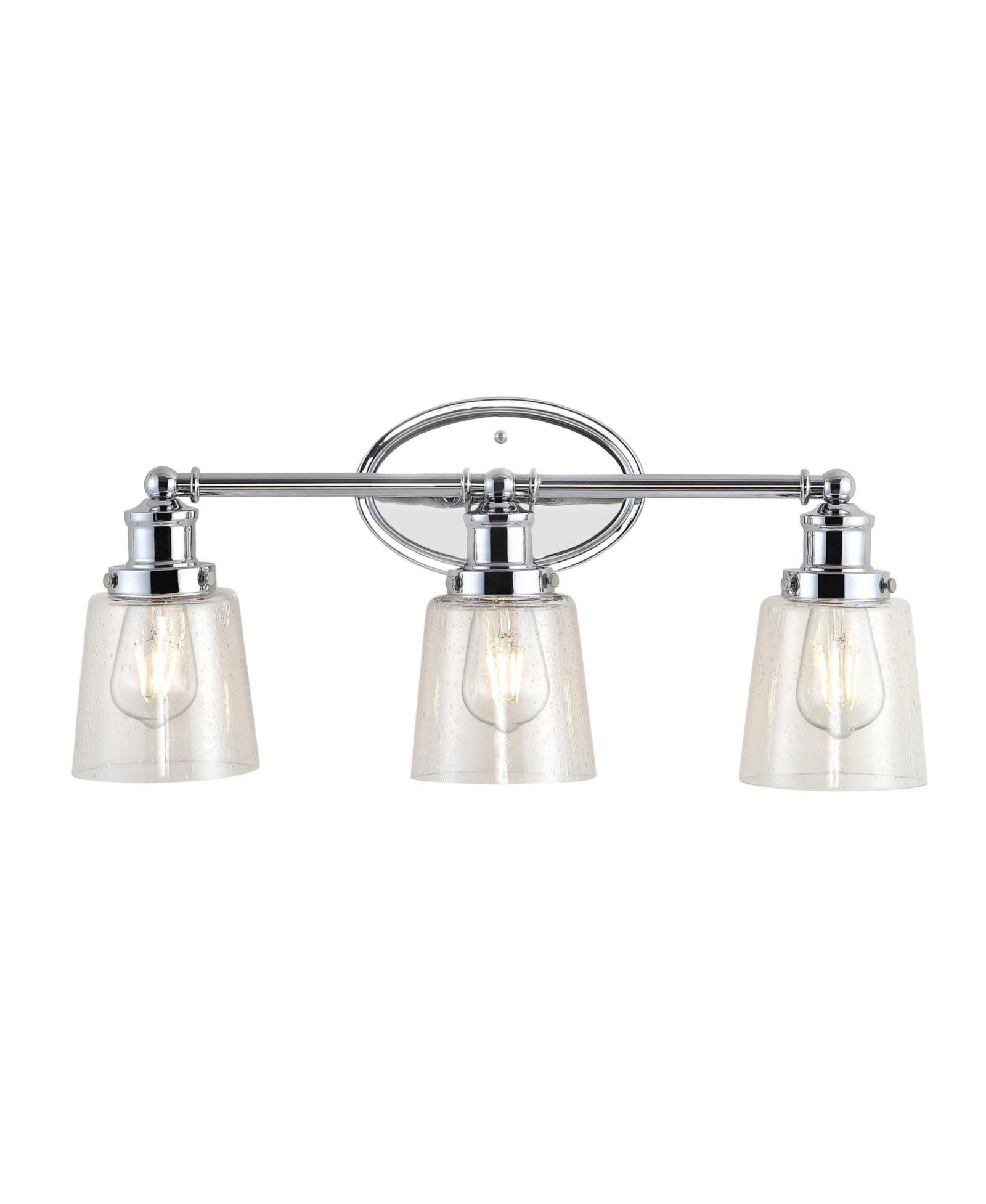 Beverly Iron/Seeded Glass Classic Cottage LED Vanity Light