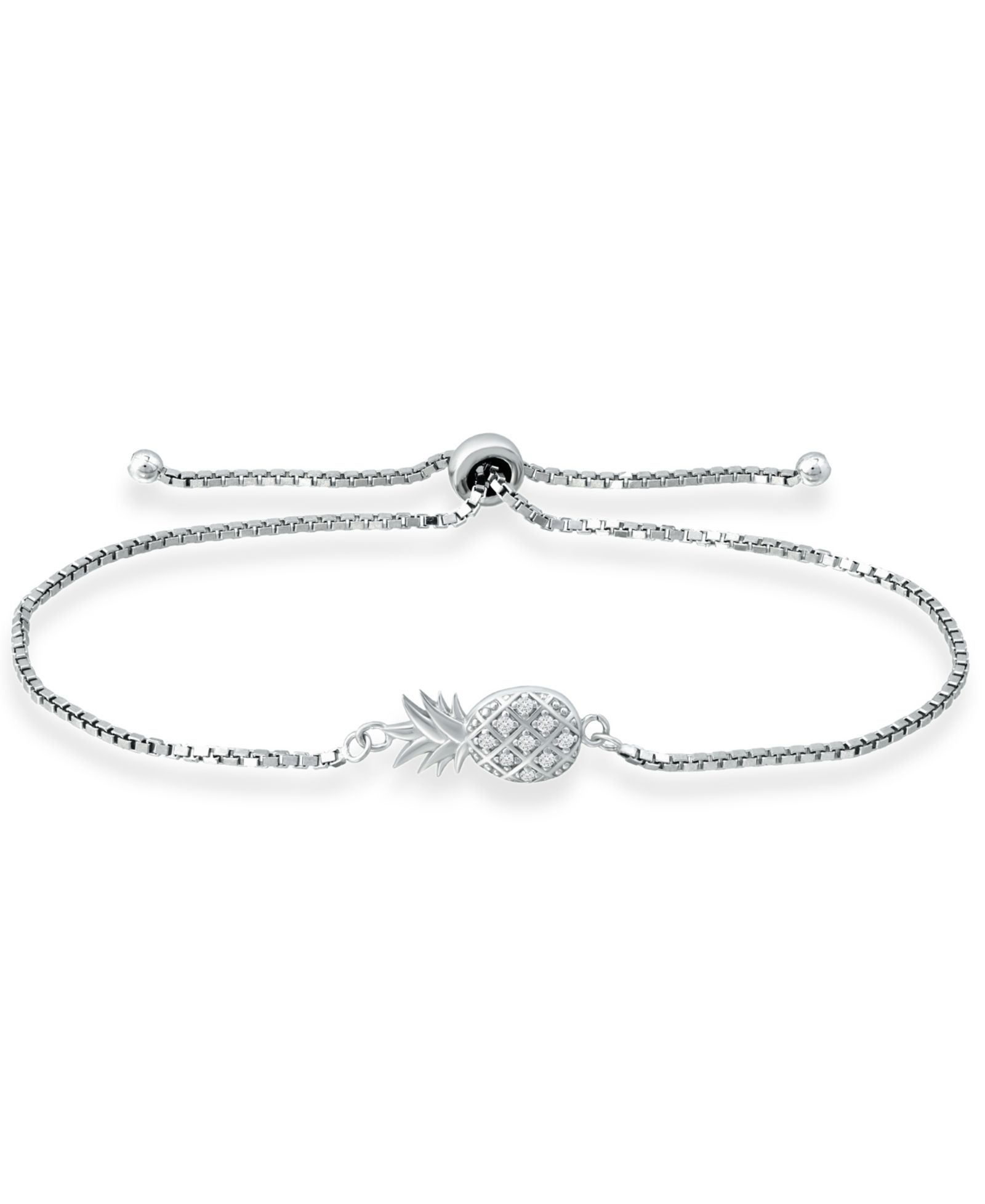 Браслет Giani Bernini Cubic Zirconia Pineapple Bolo в стерлинговом серебре