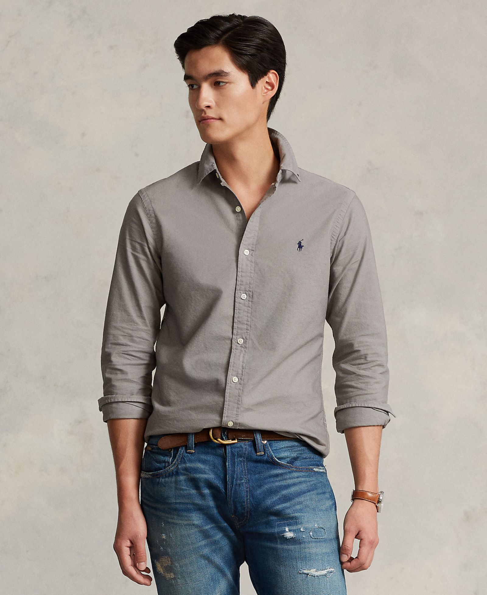 Мужская рубашка Polo Ralph Lauren Garment-Dyed Oxford