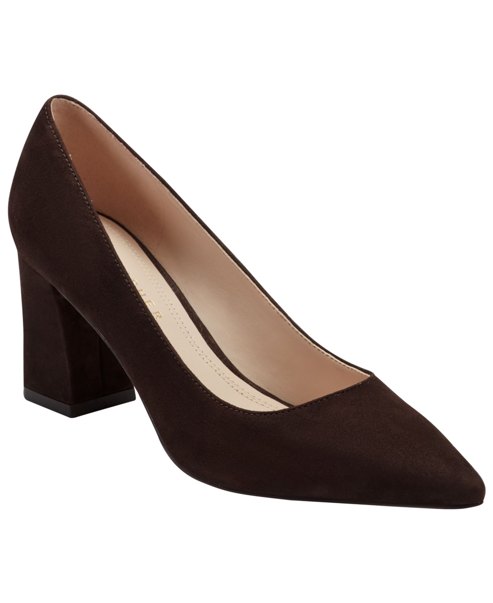 Marc Fisher LTD Women's Zala Pointed Toe Block Heel Pumps