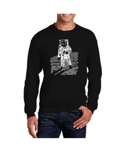 LA Pop Art Мужской свитшот с принтом Word Art Astronaut
