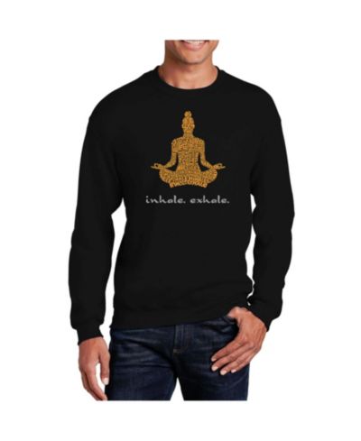 Мужское свитшот LA Pop Art Word Art Inhale Exhale Crewneck