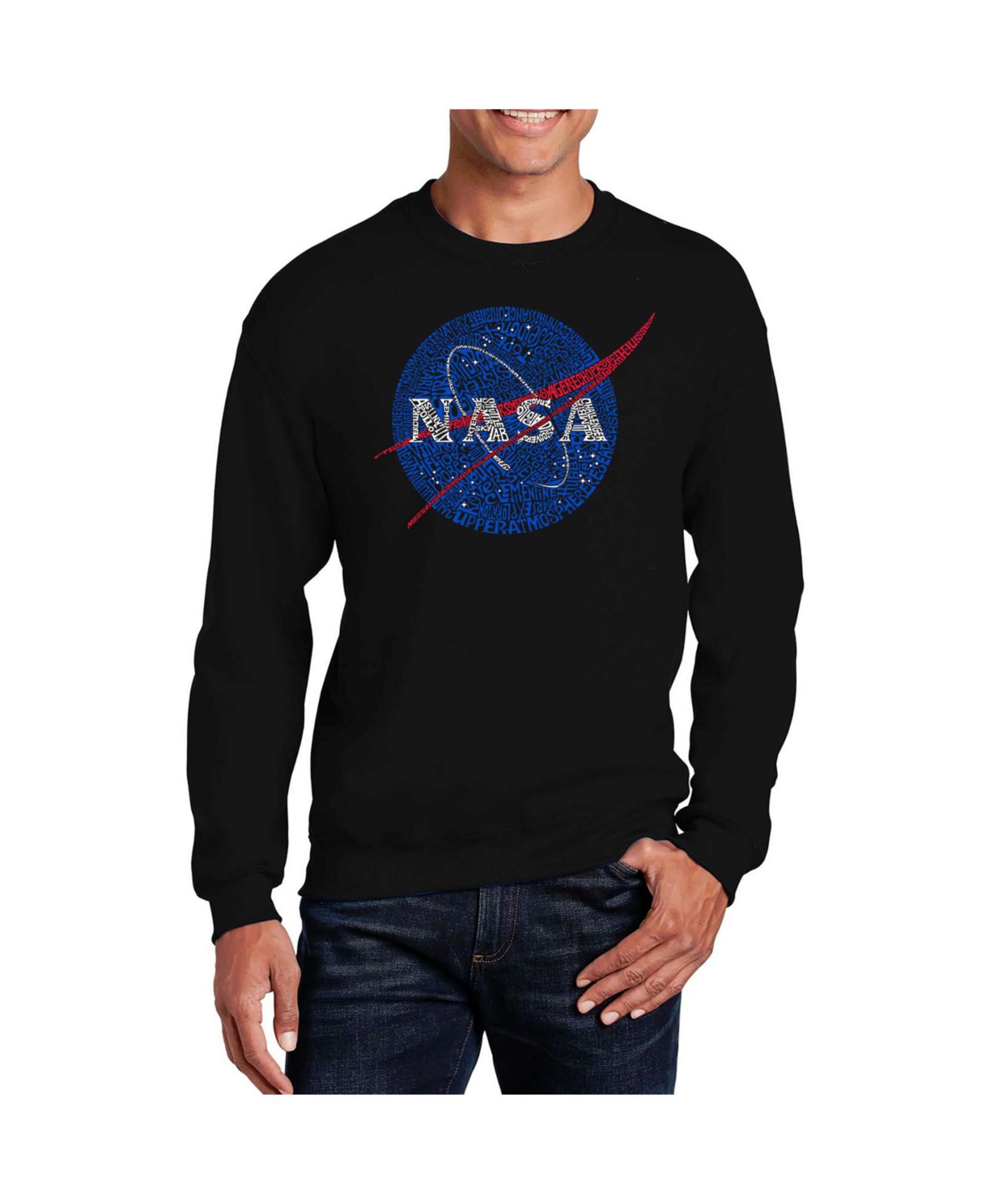 Мужской джемпер LA Pop Art Word Art NASA's Most Notable Missions