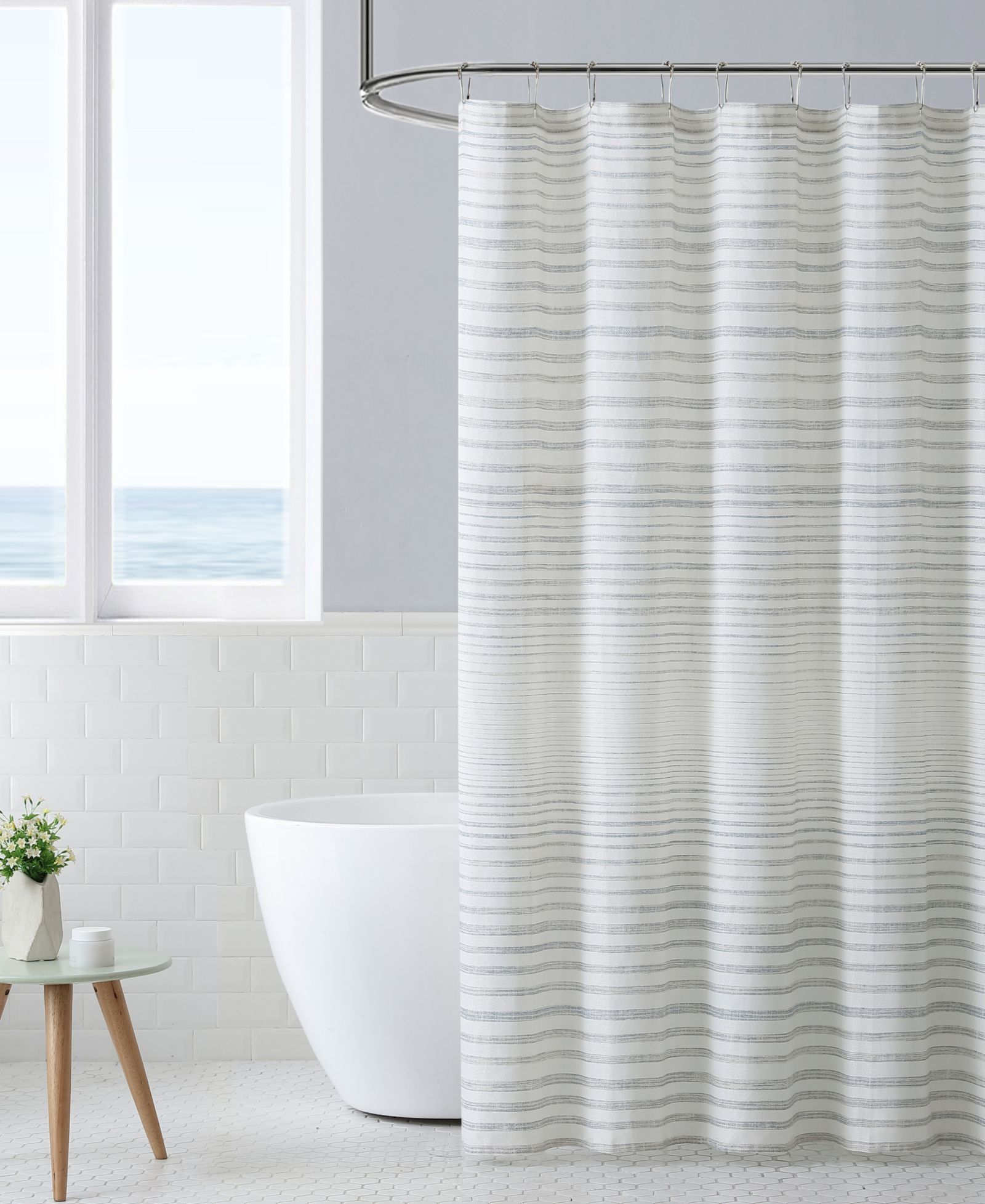 Tommy Bahama Home Штора для ванной Tidal Stripe Dobby, 72" X 72"