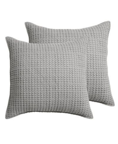 Levtex Home Mills Waffle 2-Piece Sham Set, European