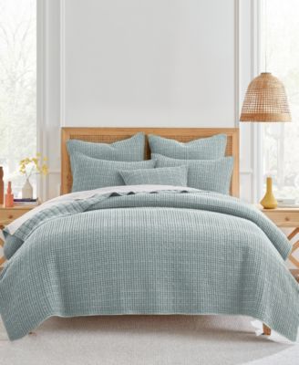 Levtex Home Mills Waffle Textured 3-Piece Quilt Set, Full/Queen