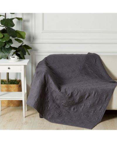 Levtex Реversible стеганое покрывало из льна 50" x 60"