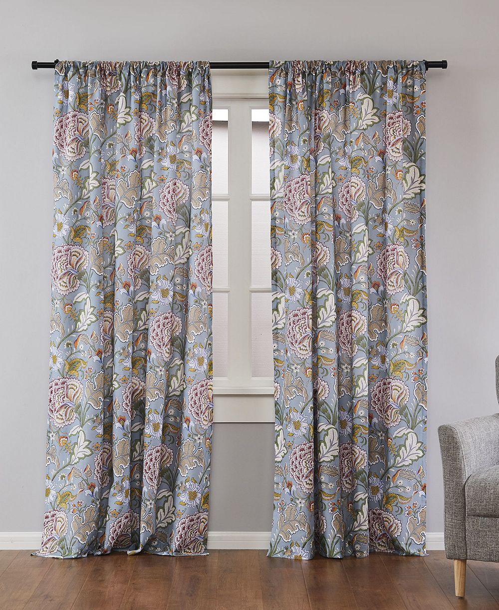 Levtex Angelica Spring Jacobean Floral 2-Pc. Drape Panel Set