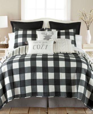 Levtex Home Camden Buffalo Check Reversible 3-Piece Quilt Set, King/California King
