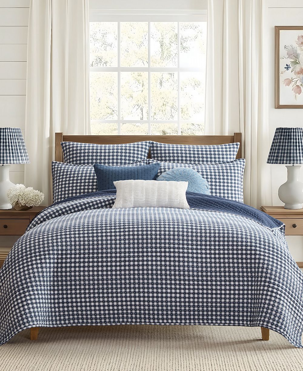 Комплект стеганого одеяла Levtex Home Camden Buffalo Check, reversible, 2-Piece, Twin/Twin XL